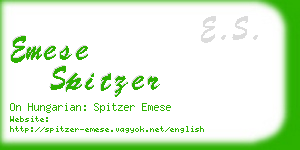 emese spitzer business card